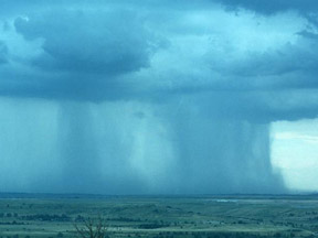 Cumulonimbus rain shaft